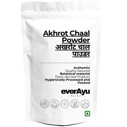 [BRSRGAYODN5AO2T3] Akhrot Chal Powder 50gm – Walnut Tree Peel | Juglans regia | Natural Herbal| Finely Ground Walnut Bark Powder | 50gm Pack