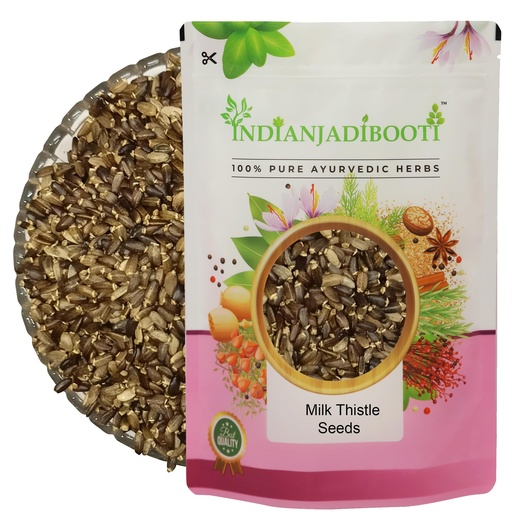 [BRSRAAT7CEHRMG3K] IndianJadiBooti Milk Thistle Seeds (400g) - Ultimate Liver Detox & Fatty Liver Support | Raw Silybum Marianum (Silymarin) | Edible Doodh Patra Beej for Tea & Powder | Alcohol Recovery Cleanse