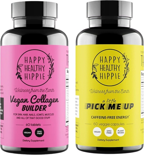 [BRSRABIRDENRUC3V] Happy Healthy Hippie Pick Me Up Natural Energy Pills & Vegan Collagen Builder