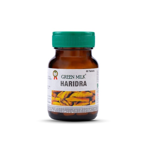 [BRSWGHAHCF5RYCTJ] Green Milk Haridra Tablets | Ayurvedic Skin Allergy & Inflammation Support Supplement | Supports Natural Detox, Clear Skins & Immunity | Helps Reduce Itching, Redness & Skin Sensitivity | Turmeric Curcumin Formula | 60 Tablets