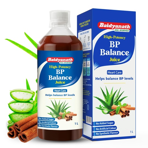 [BRSREYA5ARYAYEL3] Baidyanath BP Balance Juice - 1L| Ayurvedic Blood Pressure Support with Arjun, Aloe Vera, Ashoka, Salai Guggul, Harad & Dalchini | Promotes Heart Health, Circulation & Overall Wellness