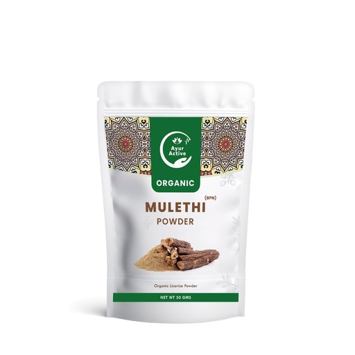 [BRSRACQFO4IBG2DX] Ayurvedic Mulethi (Licorice Root) Powder,50 Gram