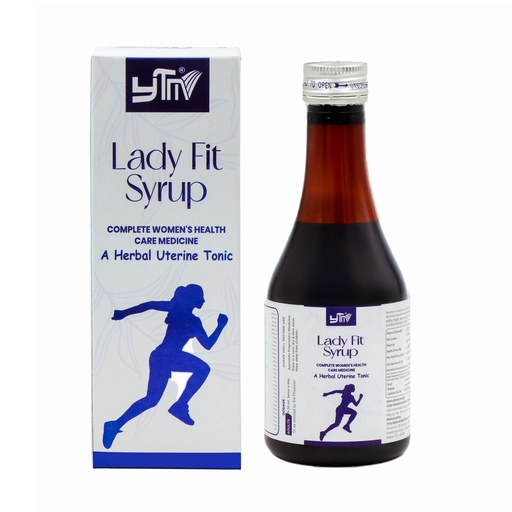 [BRSRGCYPCANBGHLD] YTM Lady Fit Syrup for Hormonal Balance, Period Pain Relief, Hair and Skin Health, 200ml