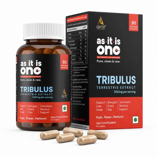 [BRSRYEALOUNRUADG] AS-IT-IS One Tribulus Terrestris - 500mg, 90 Capsules