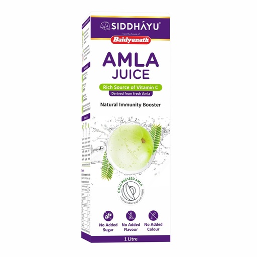[BRSWY23YCEMQGCDF] Baidyanath Asli Ayurved Amla Juice - Rich Source Of Vitamin C And Natural Immunity Booster - 1 Ltr