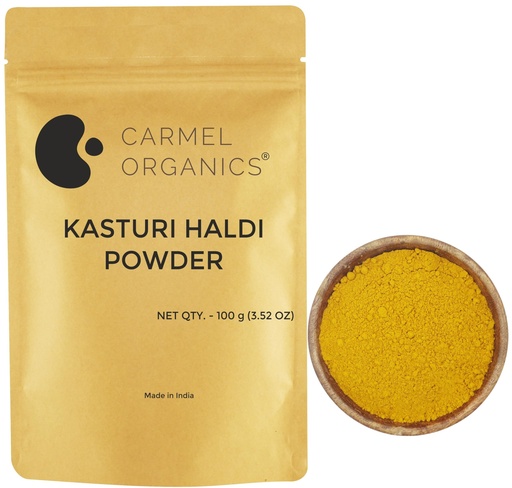 [BRSROA35BYBGOE3K] CARMEL ORGANICS Kasturi Haldi/Wild Turmeric Root Powder 100gm
