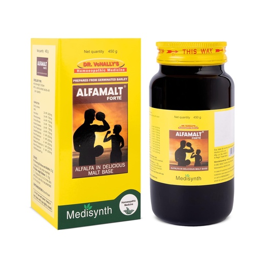 [BRSREYIDO4DWYCY7] MEDISYNTH Alfamalt Forte 450g (Pack of 1) | Homeopathic Malt-Based Health Tonic for Energy, Immunity & Appetite | Syrup for Daily Wellness & Nutrition | Batch No. 821 | Expiry - Apr 2031