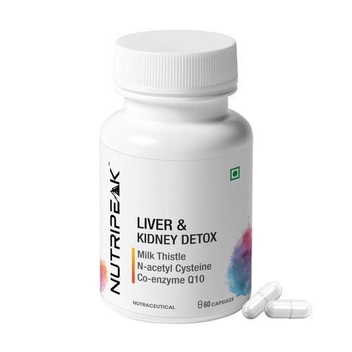 [BRSRGCT7DEOWEDTU] Milk Thistle + NAC Liver & Kidney Support Capsules | 250mg Milk Thistle, 300mg NAC & 60mg CoQ10 Per Serving | 60 Veg Capsules | Daily Wellness Supplement for Men & Women