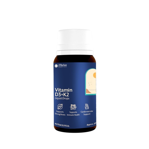 [BRSRYZI3BZ4A233D] Essentials Vitamin D3 K2 Liquid Drops in MCT Oil - Strong Bone Health, Healthy Immunity, Cardiovascular Support - Vitamin D3 600 IU Per Drop | 600 Drops | 20ml Bottle