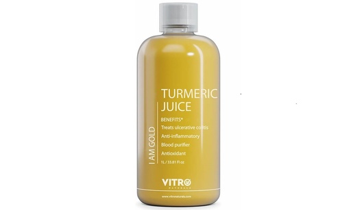 [BRSW2Z36AR7A42DU] Vitro Turmeric Juice with Black Pepper 1Ltr | Liquid Curcumin Supplement for Joint Support, Inflammation & Immunity | kachi haldi,Fast Absorbing Alternative to Turmeric Capsules & Curcumin Tablets (1ltr)