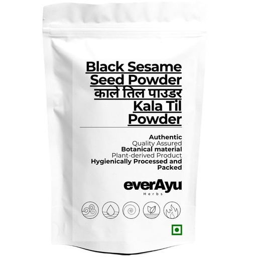 [BRSRGHATAUNRAEL2] Black Sesame Seed Powder 100gm – Kala Til/Ellu Powder | Pure Ground Black Sesame | Natural Nutrient-Rich Seed Powder |100gm