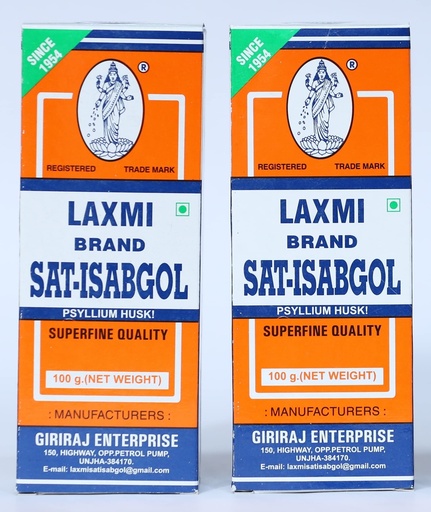 [BRSWKG35CECAAHTE] Laxmi Brand Sat Isabgol Laxmi Psyllium Husk Sat Isabgol (100g)