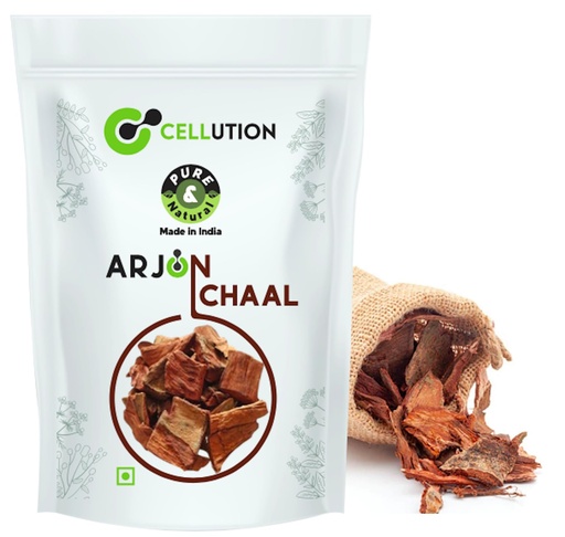 [BRSREFD4OQGW2YD6] CELLUTION Arjun ki Chaal - 400gm Raw Terminalia Arjuna Bark | Arjun Tree Bark | For Lowers Bad Cholesterol & Supports Heart Health (400 Grams)