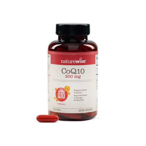 [BRSRAZ34BACAAD3J] NatureWise CoQ10 200mg Softgels, High Potency Ubiquinone - Coenzyme Q10 Supplement - Antioxidant for Heart Health + Energy - Vegan, Non-GMO, Gluten-Free - 90 Count[3-Month Supply]