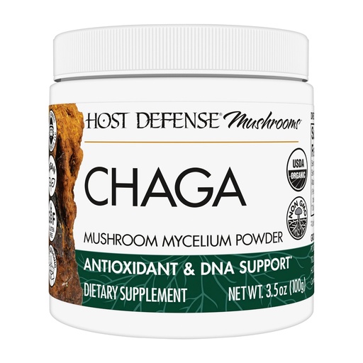 [BRSW2ZLYCINQ43DH] Host Defense Chaga Powder - Immune System Support Supplement - Chaga Mushroom Powder for Antioxidant Activity Support - Dietary Mushroom Supplement - 3.5 oz (66 Servings)*
