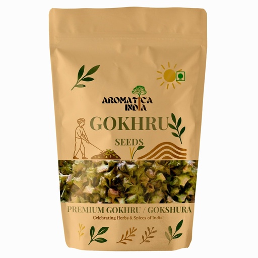 [BRSRABAFA4PWOYL3] Organic Gokhru Seeds Gokshura Tribulus Terrestris Raw Whole Fruit Herb 100gm