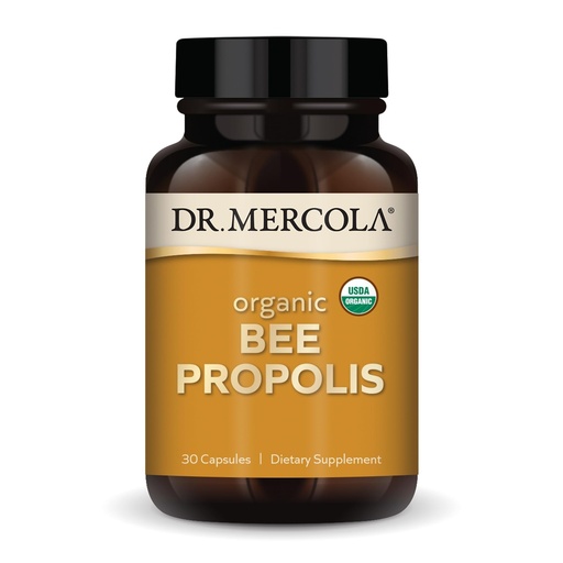 [BRSROAIZBEBWOFY3] Dr. Mercola Organic Bee Propolis, 30 Servings (30 Capsules), Dietary Supplement, Supports Respiratory Health, Non-GMO, Certified USDA Organic