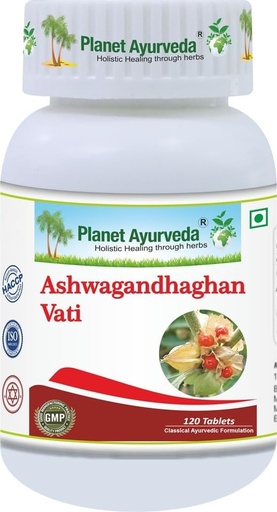 [BRSROGIEC4HAYCTB] Planet Ayurveda Ashwagandha, 120 Tablets, "General Wellness Tablets", "Stress Relief"