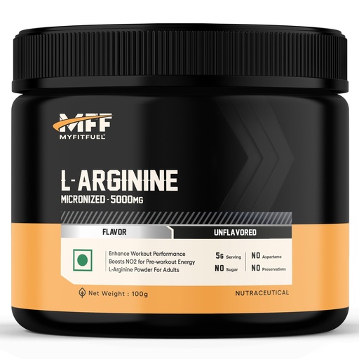 [BRSWGHQBOAHREALJ] MyFitFuel L-Arginine 100 gm (0.22 lbs) Unflavoured