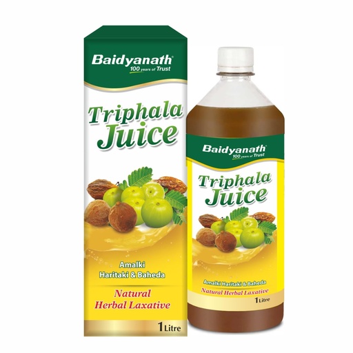 [BRSROCYZAANQOYDP] Baidyanath Triphala Juice - 1 L | Helpful in Weight Management, Digestive Problems, Constipation, Maintaining Cholesterol Level (Pack of 1)