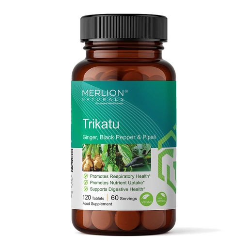 [BRSWYGIECEPQG2TG] Merlion Naturals Trikatu Tablets ( Ginger, Black Pepper & Pippali ), All Natural, Pure Herbs 500mg x 120 Tablets