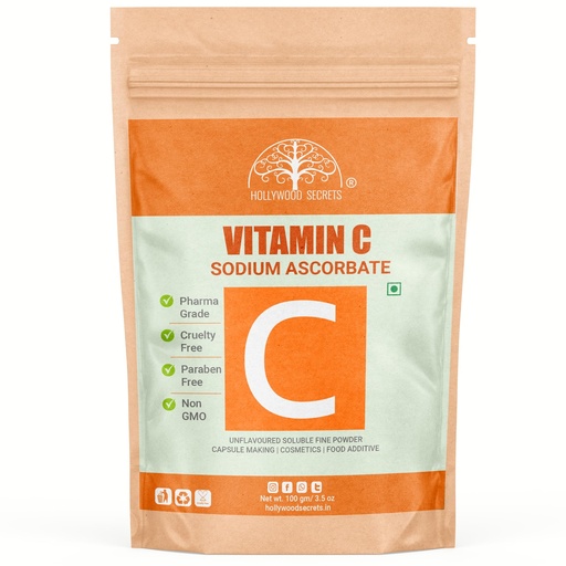 [BRSRMZQ6DENB4E32] Sodium Ascorbate Pure Buffered Vitamin C Powder 100gm