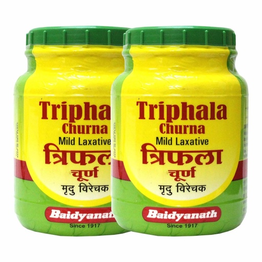 [BRSWY2Q6DN5B6HQV] Baidyanath Asli Ayurved Triphala Churna 500gm (Pack of 2) - Helps Relieve Constipation Acidity & Gas Relief - Ayurvedic Remedy For Gastro-Intestinal Health