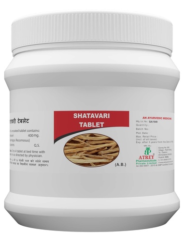 [BRSWYZQLCENWE2A7] ATREY Shatavari Tablets 400mg (1000 Count) | Pure Ayurvedic Supplement for Women's Health & Hormonal Balance | Natural Lactation Support, Immunity & Skin Care