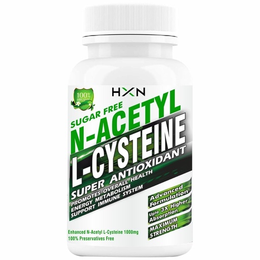 [BRSRAFT6CIOROEQU] HXN NAC Supplement, N-acetyl-cysteine, Glutathione for lungs Detox, with Vitamin C Tablet, (99% NAC Supplement) Support Immunity, Respiratory Health Supplements 60 Tablets