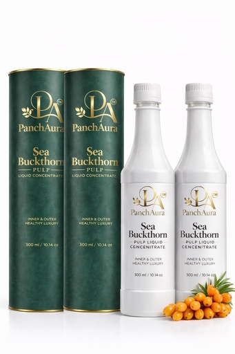 [BRSRGBIEAUDWEALA] PanchAura Himalayan Sea Buckthorn Juice Pulp Concentrate 300 ML | Cold Pressed from Ladakh Berries | Natural Vitamin C, Omega 3-6-7-9 & Antioxidants | Supports Immunity, Skin Glow & Gut Health (2)