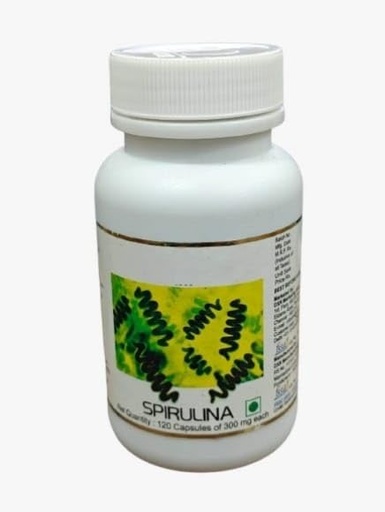 [BRSRGFT6BV7QO2DH] HERBALGLOBAL DxN Spirulina Capsules, 300 mg, 120 Count