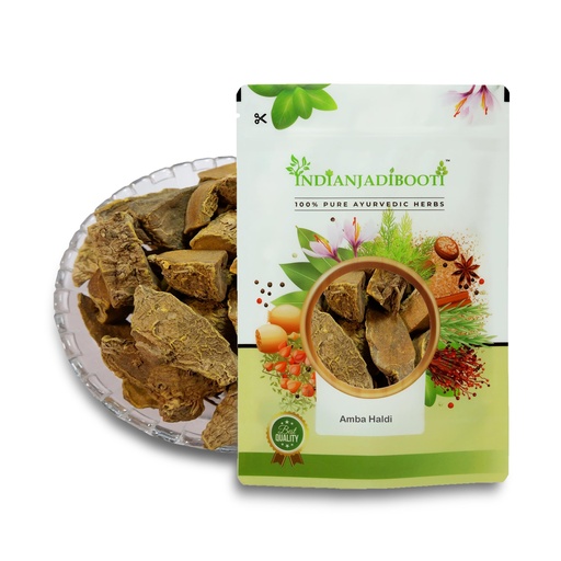 [BRSWGEICA57GMG3Z] IndianJadiBooti Pure Amba Haldi Whole (Curcuma Amada) | Raw Mango Ginger Roots for DIY Grinding, Oil Infusions, Skincare & Joint Comfort | 250 Grams