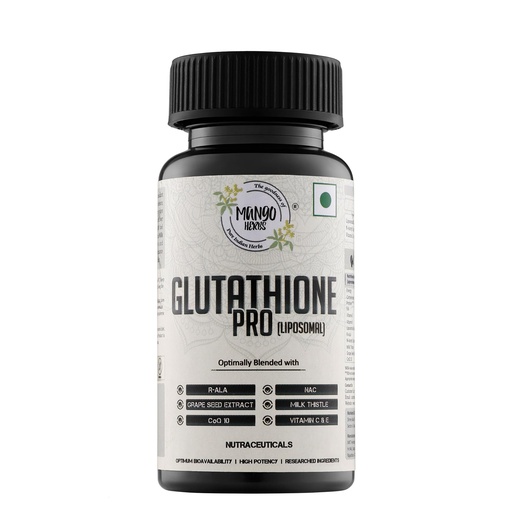 [BRSREBQPBUHAGCA2] Glutathione Pro | 99% Liposomal Glutathione (LipoDuo), NAC, R-ALA, CoQ10, Grape Seed, Milk Thistle | Skin Brightening & Liver Detox | 60 Veg Capsules