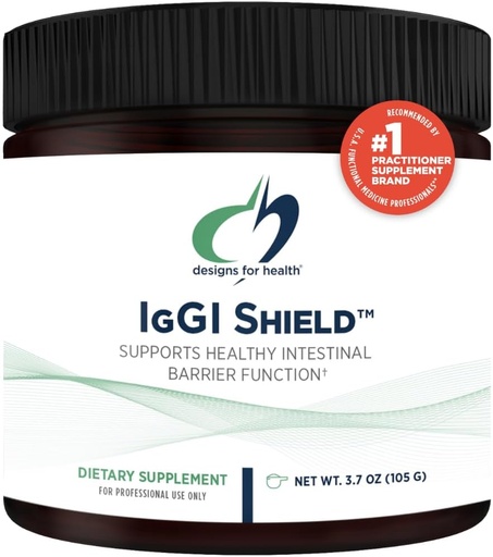 [BRSRMYLQCJYQOCT5] Designs for Health IgGI Shield Powder - Dairy-free Imunoglobuliini IgG Supplement, SBI kanssa N-Asetyl-Glukosamiini - tukee terve suoliston Barrier toiminto (3.70 / 30 Servings)