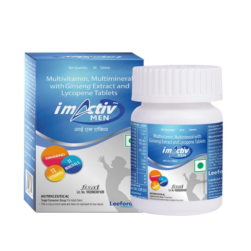 [BRSW2ZL6OAGRGFL2] Multivitamin Tablets for Men | With Vitamin C, B3, A, Calcium, Zinc, Ginseng Ext. & Mineral Blend | For Daily Vitality, Immunity & Metabolism Support (30 Tablets)