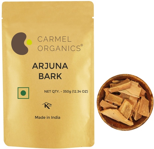 [BRSROGD5C4GRM3DG] CARMEL ORGANICS Arjun ki Chaal 350 g Raw