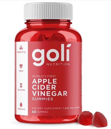 [BRSRMZAYOAPR4YIU] Goli Nutrition - Apple Cider Vinegar Gummies 60CT