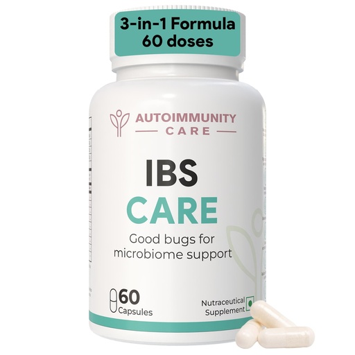 [BRSRE2QHOUBQ2HY6] Autoimmunity Care IBS Care |3-in-1 Gut Health Supplements with Probiotics & Digestive Enzymes | IBS Supplements,Supports Diarrhea,Constipation Relief,Bloating,Gas &Bowel Regularity |60 Caps(60 doses)