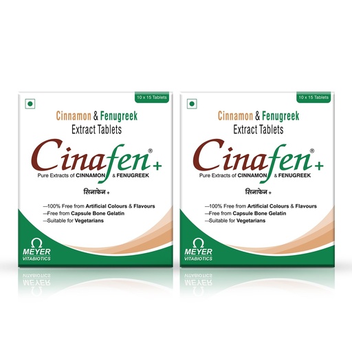 [BRSROH37CIHR4HQU] Plus Tablets With Cinnamon And Fenugreek Extracts To Improve Metabolism Recommended In Pre-Diabetes And Obesity |Vegtarian 15 Tablets (Pack of 2)
