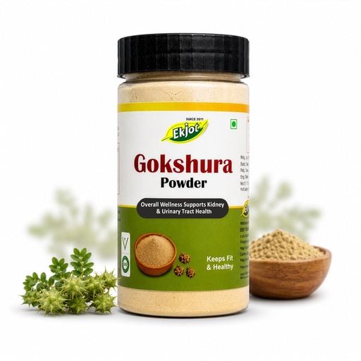 [BRSRYYAHA4CQIELG] Gokshura Powder Organic | Tribulus Terrestris | For Urinary Wellness & Vitality Support | Natural & Pure Gokhru Powder | Gokshura | No Additives | 100g