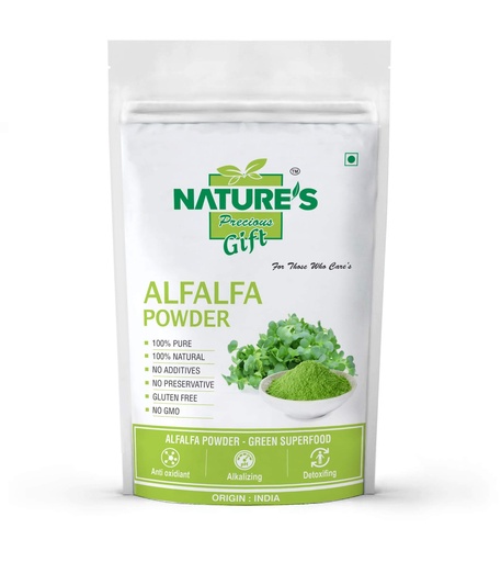 [BRSWGCANPIOWOC32] NATURE'S Precious Gift Alfalfa Powder - 100 gm