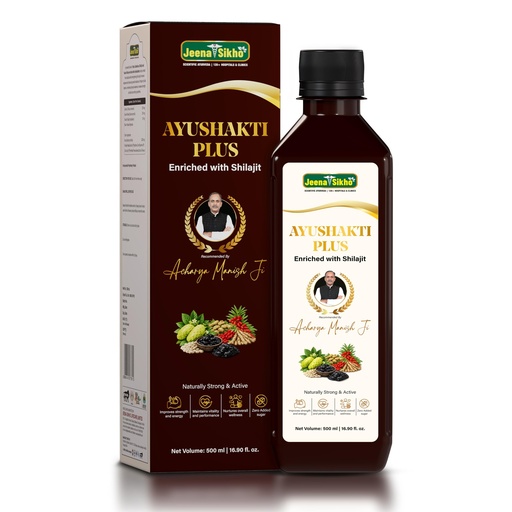 [BRSRYFABDEIQEHLX] Jeena Sikho Ayushakti Plus | Ayurvedic Tonic with Shilajit, Noni & Gokshura | Improve Overall Resistance |500 ml