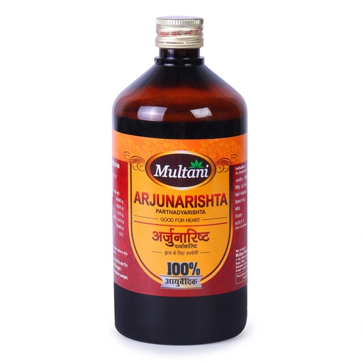 [BRSWYEAFCIPR4CTB] Multani Arjunarishta |Helpful in Maintaining Wellness of Heart | Supports Healthy Cholestrol Levels | Ayurvedic Cardiac Tonic 450 ML