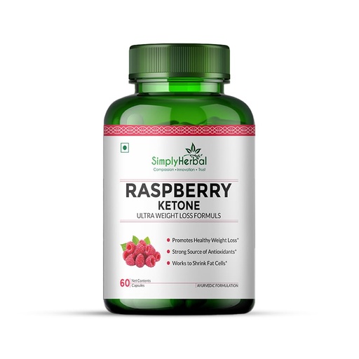 [BRSWGYIYA4PQAHLZ] Simply Herbal 800 MG Raspberry Ketone Fruit Extract for Weight Management | Supplement Capsules With Raspberry for Promotes Healthy Weight Management Support Appetite Suppression – 60 Capsules