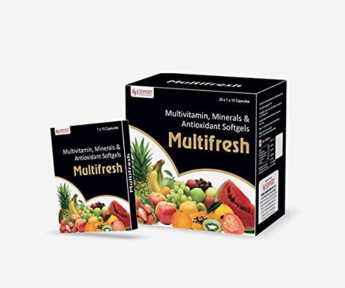 [BRSWYC34BZYQYDTH] Smartlaboratories Multifresh 10 Capsules, Multivitamin- Multiminerals Capsules (Pack of 5)