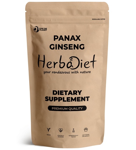 [BRSROGALCIPGAYIZ] Herbadiet Korean Panax Red Ginseng Extract Powder|50 Gram|Extra Potent 80% Ginsenosides|Supports Energy,Endurance&Vitality