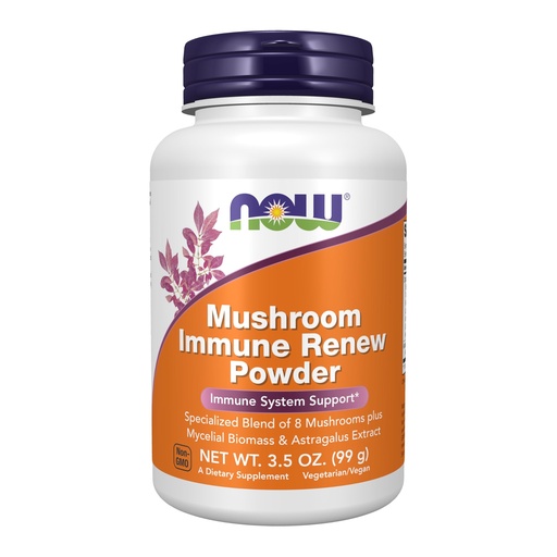 [BRSROEIBOEIBQ3DB] Now Foods Supplements, Mushroom Immune Renew with Astragalus Root Extract, Immune System Support*, 3.5-Ounce
