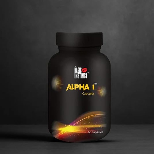 [BRSRGBLRDN6QEETL] basic instinct alpha 1 alpha1 capsules men vitality energy stamina ashwagandha ginseng tribulus pinus gerardiana men's health supplement