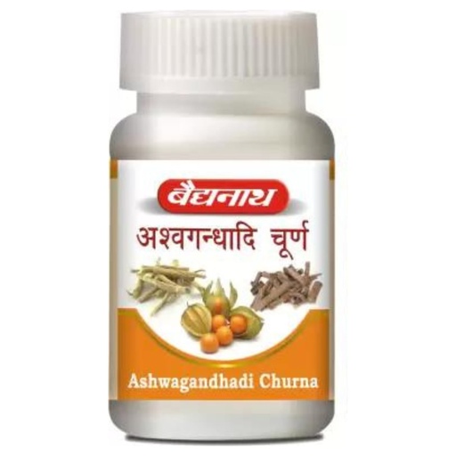 [BRSRAGQOAQDRGHTB] Baidyanath Ashwagandhadi Churna - 120 GM | Helps Boost Strength 100% Natural | Stamina & Energy | Stress Relief | Made with Pure Ayurvedic Ingredients for Anxiety & Stress Relief