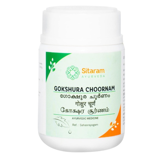[BRSW2BQ7CENWGCA2] Sitaram Ayurveda Gokshura Choornam | Supports Vitality, Urinary & Reproductive Wellness | Tribulus terrestris Herbal Powder | 50 g